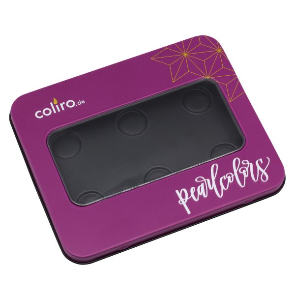 Metal Box for 6 Pearlcolors, Purple
