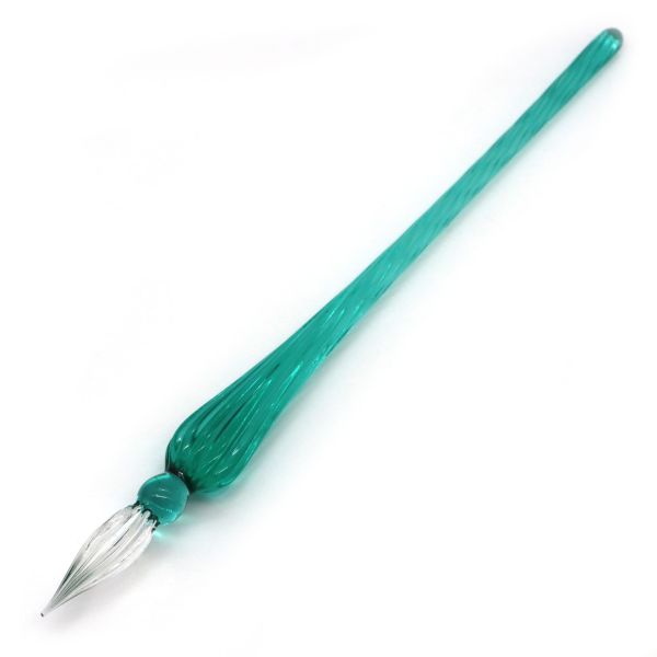 Glass Dip Pen, turquoise